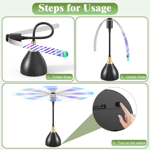 Ventilateur anti-mouches portable USB ou à piles Machine efficace pour tuer les moustiques pour pique-nique BBQ et fête - Product Image 5