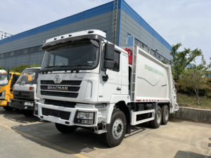 Camion benne arrière diesel 6x4 pour collecte de déchets domestiques de grande capacité, norme Euro 3, vente directe usine - Product Image 5