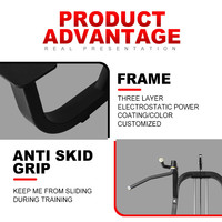 Équipement de gymnastique de haute qualité à broche chargée Type à genoux Dip Chin Assist Barres parallèles simples Traction lombaire étirement