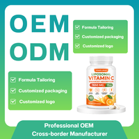 Kapsul Vitamin C Liposomal OEM/ODM Formula Larut Lemak Penyerapan Ditingkatkan Dukungan Antioksidan Kuat