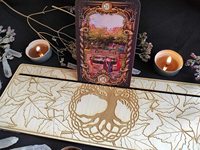 Porte-cartes en bois 3 Tarot lenormond ou Oracle, outil d'autel de Divination de sorcellerie, arbre de vie