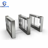 Barrera de acceso giratoria sin contacto con motor sin escobillas de acero inoxidable resistente a la intemperie, con lector de tarjetas, para centros comerciales, campus y oficinas.
