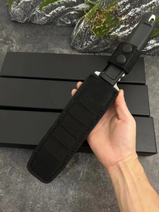 มีดพกพาสแตนเลสลายมังกร รุ่นลิมิเต็ดอิดิชั่น พร้อมปลอกมีดยาง OEM ปรับแต่งได้สำหรับงาน DIY - Product Image 4
