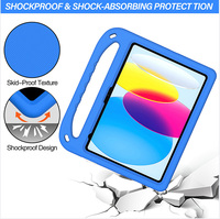 Étui antichoc pour tablette en mousse EVA pour enfants pour iPad A16 11 pouces 2025 Support intégré sur la couverture arrière