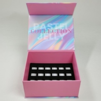 Grand carton en papier rigide mat de luxe avec logo personnalisé de qualité supérieure Emballage de boîte-cadeau noir pliable vide magnétique à fermeture pliante