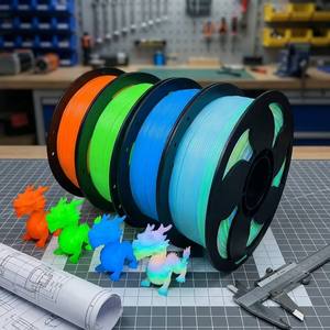 ไส้พลาสติกเรืองแสงในที่มืด PLA ขนาด 1.75 มม. น้ำหนัก 1 กก. แบบม้วน วัสดุเรืองแสง ย่อยสลายได้ทางชีวภาพ สำหรับเครื่องพิมพ์ 3 มิติ ใช้สำหรับตกแต่ง - Product Image 2