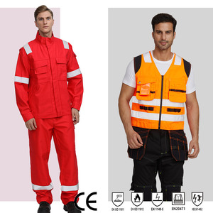 Conjunto de Ropa de Trabajo Ignífuga Newco, Algodón Grueso, Tipo Dividido, Otoño, Equipo de Protección para Trabajadores de Petróleo y Petroquímicos - Product Image 3