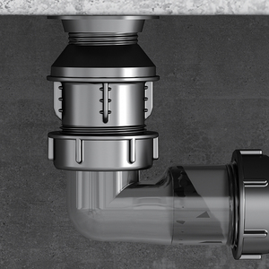 ที่ระบายน้ำทิ้งสำหรับอ่างน้ำแบบแขวนผนัง,ที่กรองของเสียในห้องน้ำแบบใสท่อยืดหยุ่นท่อป้องกันกลิ่นที่เหมาะสม - Product Image 2