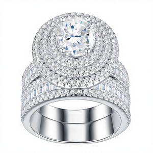 Anillo de Moissanita Marquise ZanLong de 6x12mm al por Mayor de Fábrica, Chapado en Plata 925 con Oro de 18k, Anillo de Boda de Lujo con Incrustaciones de Diamantes para Mujer - Product Image 2