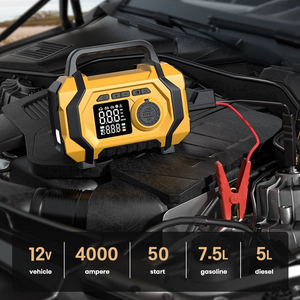 Đa-chức năng xe nhảy Starter - 4-in-1 khẩn cấp ngân hàng điện với công suất lớn, sạc nhanh & máy bơm không khí - Product Image 3