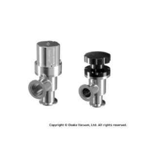 วาล์วสุญญากาศขนาดใหญ่ Osaka Vacuum VMA-150L-V1 แบบ L-shaped ช่องไหลสามทาง สำหรับแก๊สและสารเคมี - Product Image 1