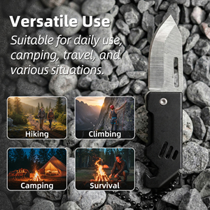 Baiyuheng Wholesale <strong>Mini</strong> Keychain Folding <strong>Knife</strong> Stainless Steel Blade Outdoor Camping Hunting EDC Tool with Custom Logo - Product Image 5