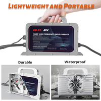 Chargeur de batterie de voiture étanche IP67 20A 58.8V DC 1200W certifié CE pour batteries lithium-ion, LiFePO4, plomb-acide - Adaptateur compatible solaire