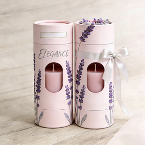 Caja Cilíndrica para Velas Aromáticas GOTOP, Caja <span class=keywords><strong>de</strong></span> <span class=keywords><strong>Cartón</strong></span> Rígido con Logotipo Personalizado, Caja <span class=keywords><strong>de</strong></span> Embalaje <span class=keywords><strong>de</strong></span> Lujo para Regalos - Product Image 1