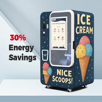 Distributeur automatique intelligent de crème glacée avec paiement sans espèces et écran tactile pour les entreprises de vente au détail