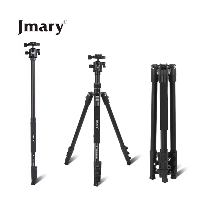 Wholesale Jmary Camera Tripod Monopod Aluminum 360 Degree Ball Head Professional Tripod DSLR Tripod for Travel with Carry Bag