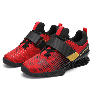 Chaussures de lutte sur mesure, fabricants de bottes de boxe professionnelles pour hommes, chaussures de musculation rouges pour hommes - Product Image 1