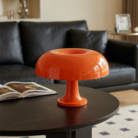 Lampe de table LED à piles avec 3 modes d'éclairage, lumière ambiante pour chambre à coucher, lampe en forme de champignon à intensité variable, décoration moderne et élégante pour la maison
