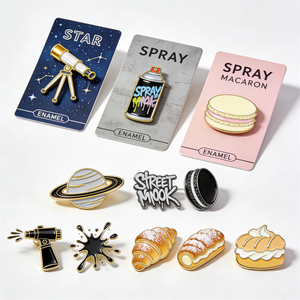 Pin <span class=keywords><strong>de</strong></span> esmalte personalizado <span class=keywords><strong>de</strong></span> diseño original minimalista con diseño <span class=keywords><strong>de</strong></span> Cheeto, pin <span class=keywords><strong>de</strong></span> bandera cruzada económico y pin <span class=keywords><strong>de</strong></span> estrella - Product Image 4