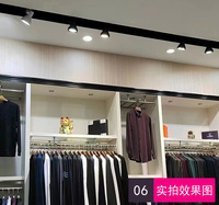 Spot LED sur rail à angle réglable, boîtier en aluminium, culot E27, éclairage commercial pour magasin de vêtements