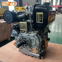 Moteur diesel monocylindre Changfa 186F 418cc 6,6 kW 3600 tr/min, moteur fiable pour les équipements de construction routière