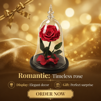 Roses séchées préservées au toucher réel, Eternelle, décoration pour la Saint-Valentin, la fête des mères, Pâques, longue durée (3-5 ans), prix d'usine