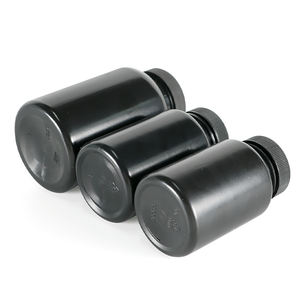 Flacon à pilules HDPE noir de qualité supérieure 120-200ml Rond Mat 40/47mm Bouchon résistant aux enfants digne de confiance par les principales marques pharmaceutiques - Product Image 2