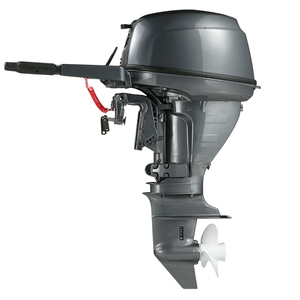 Nouveau moteur à essence 4 temps de 15 CV avec arbre court/long, système de démarrage manuel/électrique, refroidissement par eau, moteur monocylindre - Product Image 1