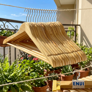 Bulk Supply Customized Wooden Hangers Cheap Price Wholesale Durable <b>Low</b> MOQ Wooden Clothes Hangers Made in Vietnam - Product Image 1