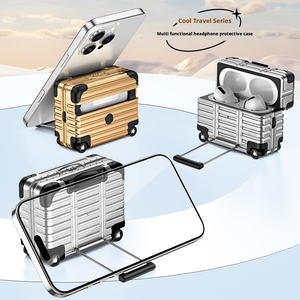 Estuche Protector a Prueba <span class=keywords><strong>de</strong></span> Golpes Estilo Maleta para <span class=keywords><strong>AirPods</strong></span> Pro 3, Compatible con <span class=keywords><strong>AirPods</strong></span> 4 y Pro 2 - Product Image 1