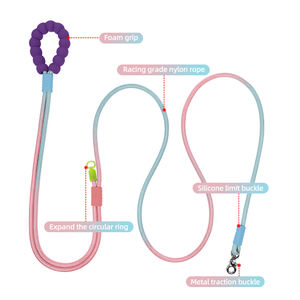 <span class=keywords><strong>Collar</strong></span> de perro mascota de color de moda correa de nailon 360 ° mosquetón giratorio manos libres diseñador personalizado <span class=keywords><strong>collar</strong></span> de perro y correas - Product Image 6