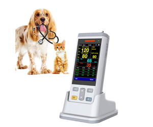 Moniteur vétérinaire portable pour animaux <span class=keywords><strong>de</strong></span> compagnie avec <span class=keywords><strong>mesure</strong></span> <span class=keywords><strong>de</strong></span> la pression artérielle non invasive (NIBP), <span class=keywords><strong>de</strong></span> la saturation en <span class=keywords><strong>oxygène</strong></span> (SpO2), <span class=keywords><strong>de</strong></span> l'<span class=keywords><strong>oxygène</strong></span> carbonique exhalé (ETCO2), <span class=keywords><strong>de</strong></span> l'électrocardiogramme (ECG) et <span class=keywords><strong>de</strong></span> la température corporelle - Product Image 1