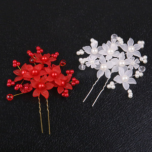 Wholesale <strong>Fashion</strong> Elegant Beautiful Bridal Hair Accessories All Match Sparkling Pearl <strong>Hairpin</strong> - Product Image 2