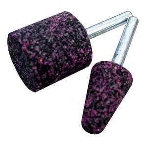 Muela con vástago de 6 mm - colores negro/rosa, ideal para pulir, esmerilar y dar acabado en trabajos de jardinería y - Product Image 1