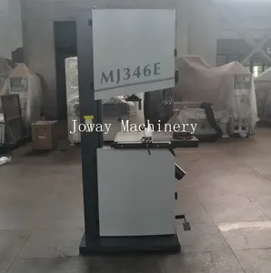 Wood MJ346E Model Woodworking Band Saw Machinery For Sale Factory Manual Vertical Bandsaw Simple Band Saw For Cutting