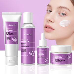 Etiqueta privada Retinol <span class=keywords><strong>Kit</strong></span> DE CUIDADO DE LA PIEL antienvejecimiento Hidratante Rutina facial para mujeres - Product Image 1