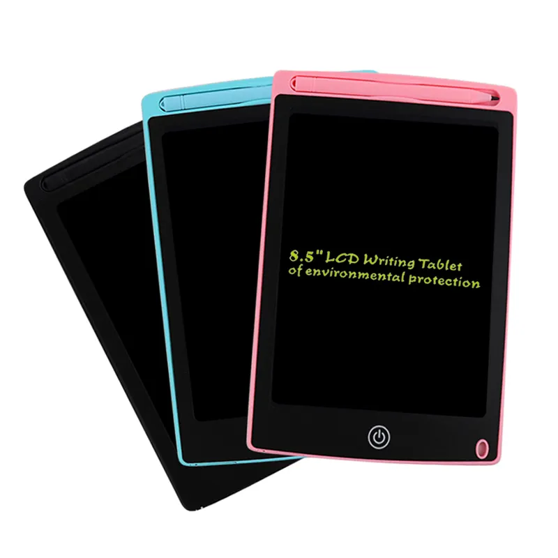Tablet tulis LCD 8.5 inci, papan tulis LCD warna tunggal untuk anak