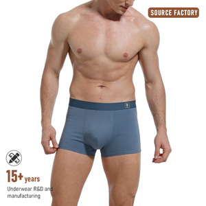 Boxers pour hommes en coton tricoté respirant à séchage rapide, à taille mi-haute et imprimé géométrique, personnalisés par usine ODM, 10A Intimate - Product Image 3
