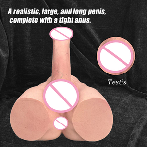 Muñeca Sexual Realista de Torso Masculino - Diseño de Medio Cuerpo de Silicona Suave con Dildo Grande Incorporado, Juguete de Placer de Cuerpo Completo para Mujeres - Product Image 6