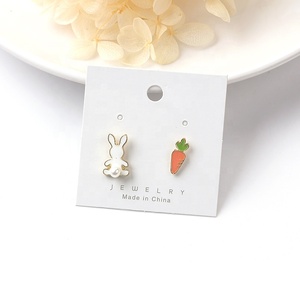 2023 mode Mignon Asymétrique Gouttes Boucles D'oreilles Coeur Crème Glacée Bande Dessinée de Boucle D'oreille Boucles D'oreilles pour les Femmes - Product Image 5