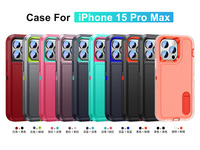 Étui de protection robuste 3-en-1 anti-rayures avec béquille pour iPhone 17 16 15 14 13 12 11 Pro Max Mini 7 8 Plus X XR
