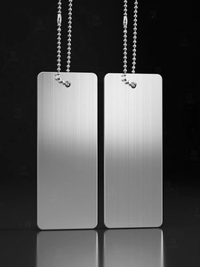 Tấm kim loại chế biến thép không gỉ nameplates trống đánh số thẻ vuông Máy khuyến mại đánh dấu làm Trung Quốc Chiết Giang - Product Image 4