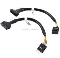 Cable adaptador ETERNALSTAR de 9 pines hembra a 20 pines macho para placa base