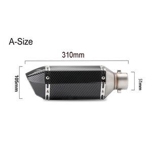 Vente en gros usine – Pot d'échappement <span class=keywords><strong>universel</strong></span> Akrapovic 51 mm en fibre de carbone pour moto, avec <span class=keywords><strong>DB</strong></span> <span class=keywords><strong>Killer</strong></span> modifié - Product Image 4