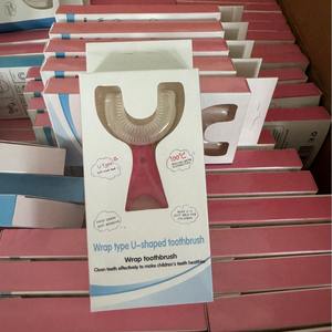 Cepillo de dientes en forma de U para niños, con boquilla en forma de U para limpiar los dientes, adecuado para bebés y niños pequeños de 2 a 6-12 años. - Product Image 1