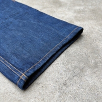 Jeans amples pour hommes en coton brodé de haute qualité, denim brut lourd à bords francs, coupe large – Fabricant