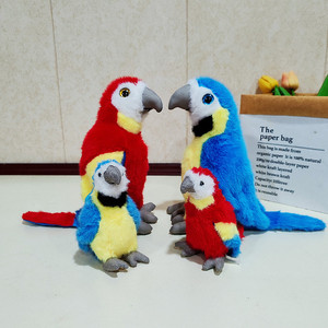 Peluche de guacamaya, muñeco de pájaro, accesorio de fotografía, adorno, colgante para bolso, regalo festivo - Product Image 2