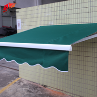 Auvent rétractable motorisé, tissu acrylique, télécommande, cadre en alliage d'aluminium durable, ombrage extérieur pour villa et patio