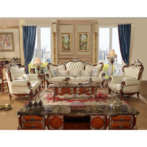 इटली लक्जरी गर्म बिक्री फर्नीचर सोफे क्लासिक लकड़ी के कमरे में रहने वाले सोफे सेट विला के लिए उपयोग - Product Image 5