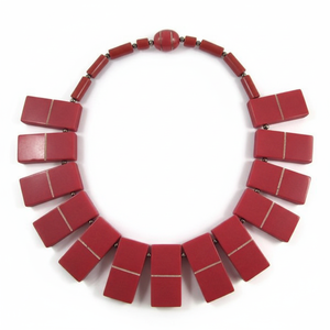 Collier en résine à fleurs véritables avec chaîne - Product Image 1